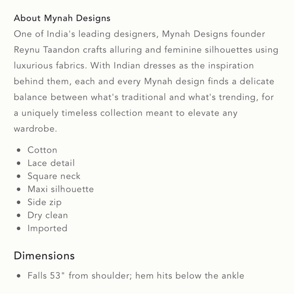 Anthropologie Mynah Design lace details maxi dress - Picture 6 of 6